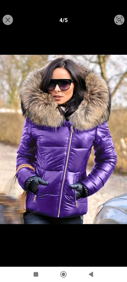 Geaca violet pentru XL