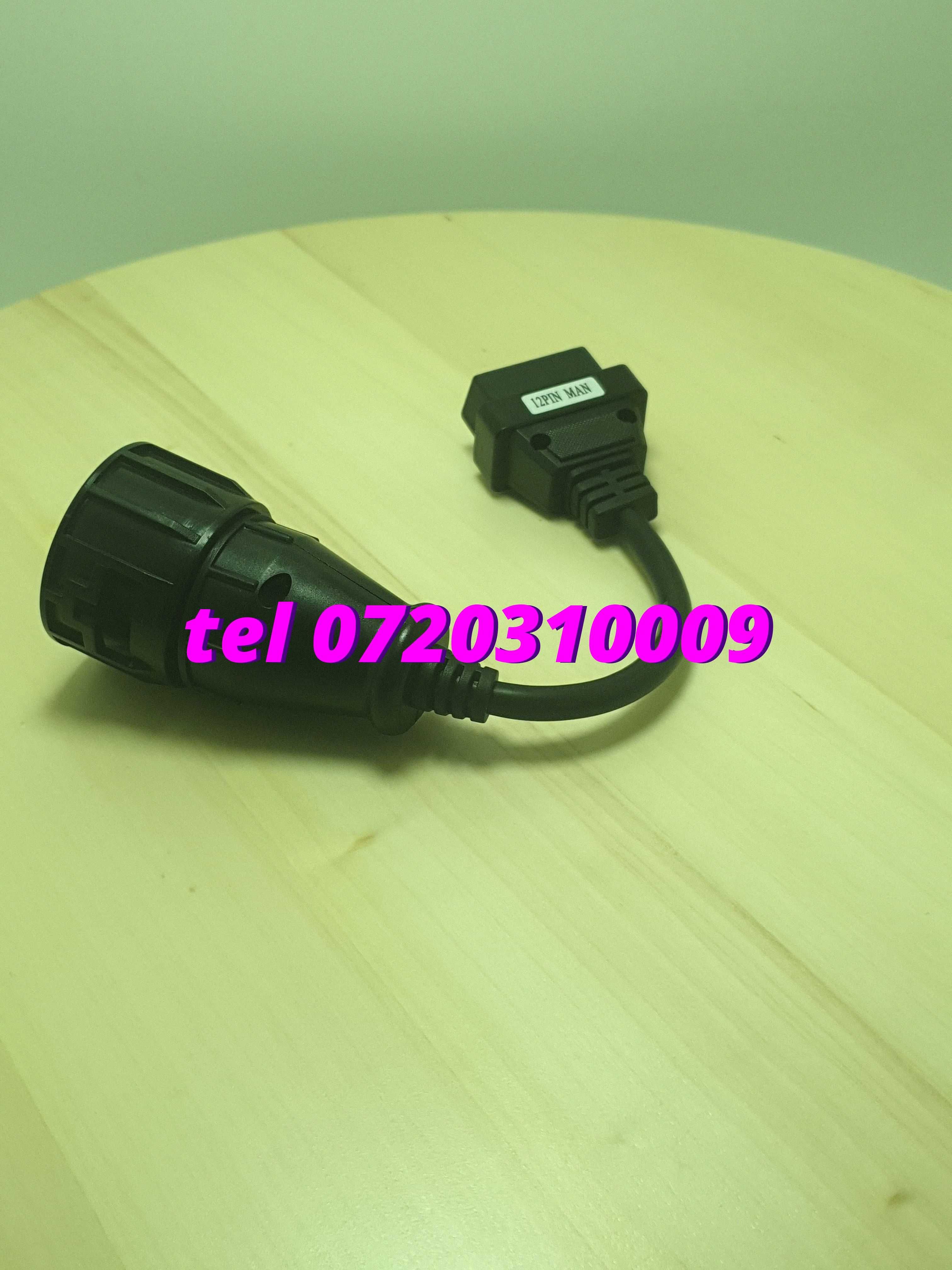 Cablu Adaptor Diagnoza Camion Tir Man Tga 12pin Obd2 Delphi Autocom M