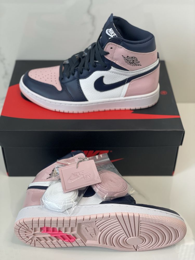 Air Jordan 1 Retro Atmosphere High OG Pink Laser Obsidian NRG White