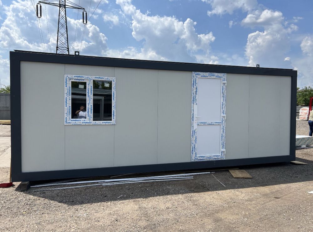 Container birou vestiar sanitar modular paza monobloc imbinate