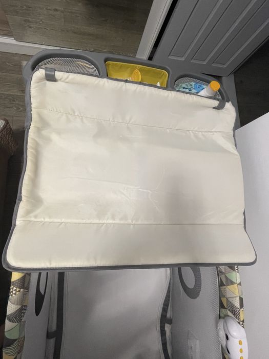 Pat pliant 120x60 cm cu saltea cu husa