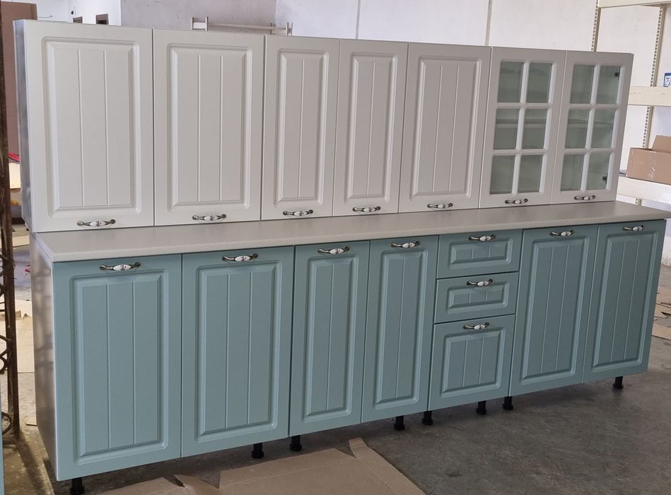 Mobila de bucatarie noua cu fronturi mdf in 2 culori, SOFT close