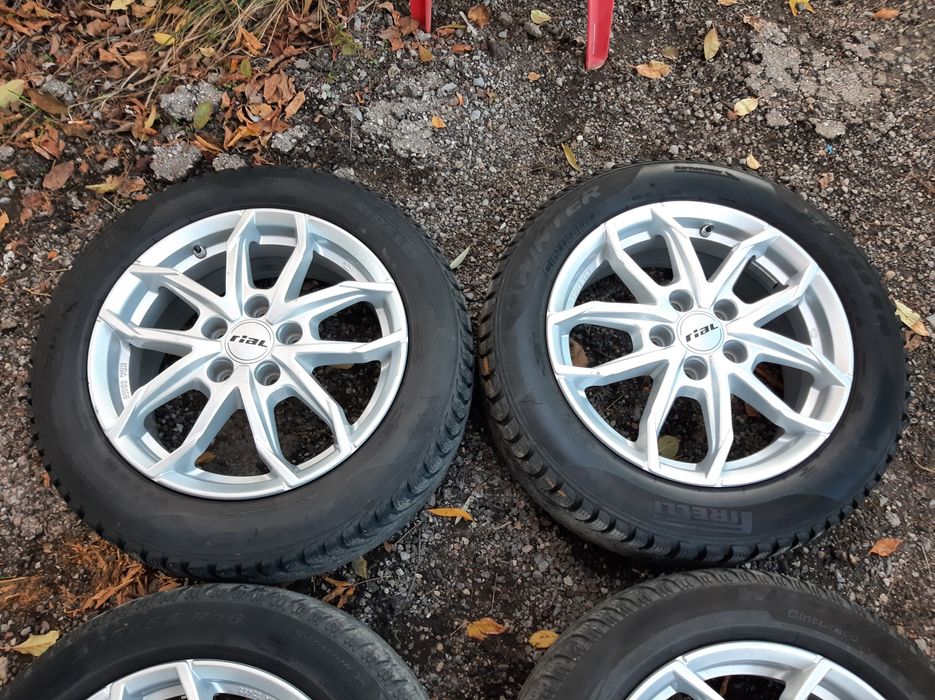 4бр. Лети Джанти с зимни гуми 5х112 за VW-ФОЛКСВАГЕН-16цола