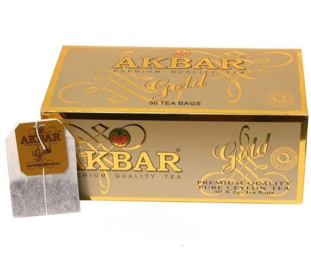 Akbar Tea/Premium Quality/Голд/Цейлон/пакетированный/100шт/черный