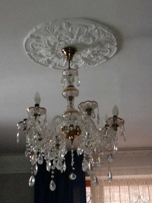 Люстра стеклянная