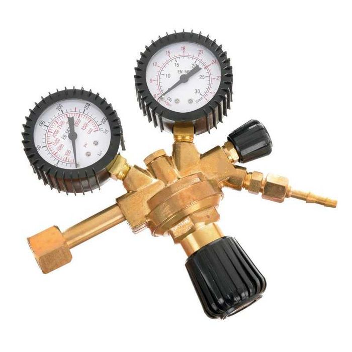 Reductor regulator presiune BLACK argon CO2 cu 2 ceasuri manometre