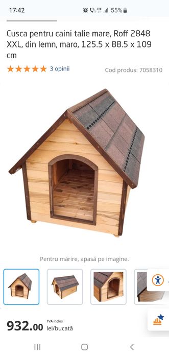 Vând cușcă pentru câini talie mare
