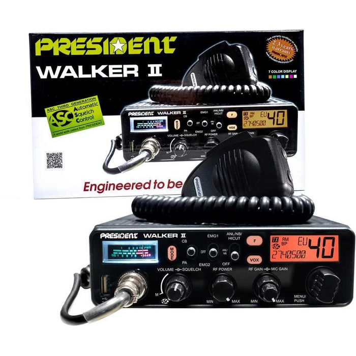 Statie cb President Walker II asc+antena Sirio Silver Megawatt 4000