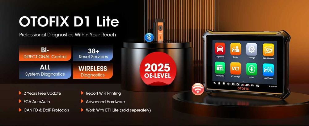 OTOFIX D1 LITE 2025 identic cu Autel Mk808BT Pro 2 ani update