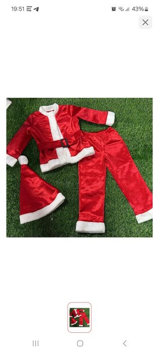 Костюм Деда Мороза, Санты детский 100-112 см