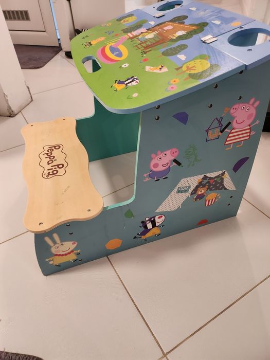 Peppa Pig дървена маса/ чин за рисуване