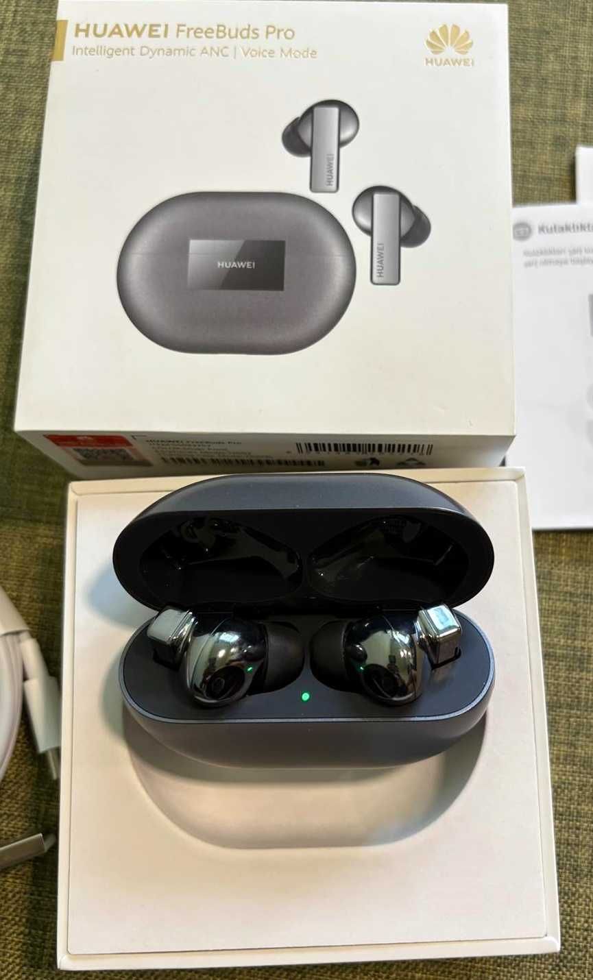 Слушалки Huawei FreeBuds Pro, Active Noise Cancelling, Silver Frost