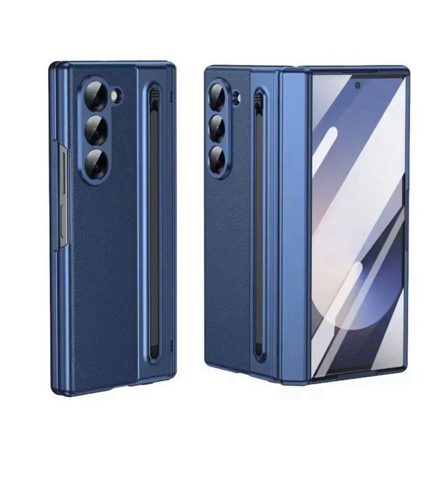 Samsung Z FOLD 6 Z FOLD 7 Husa Piele Eco si Pen Acoperire 360