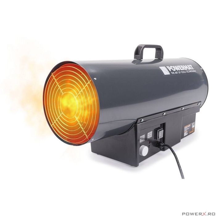 Tun pentru caldura pe gaz cu termostat 65 KW, incalzitor industrial,