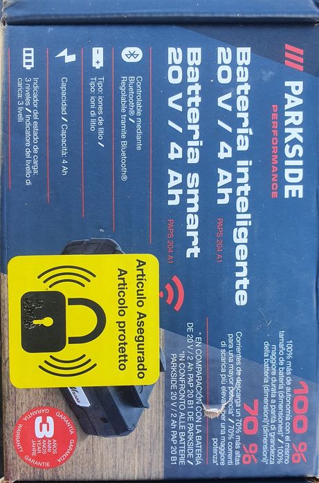Baterii inteligente parkside performance  20v 4 Ah noi sigilate