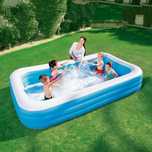 Piscina gonflabila pentru familie - 200 x 150 x 55 cm - model albastru