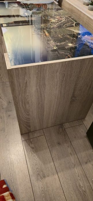 Masa cafea cu blat sticla