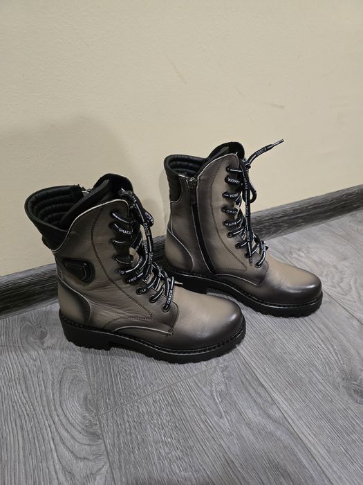 Естествена кожени боти 36 размер