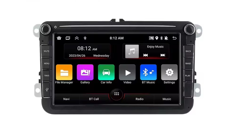 Navigatie Android 9 Inch Golf Passat Touran Tiguan Skoda Octavia Polo
