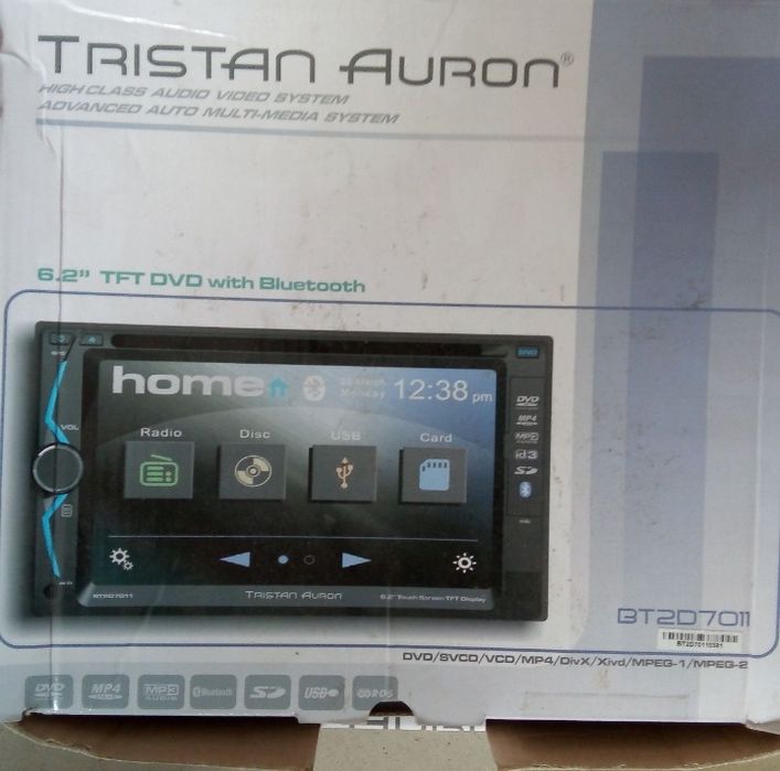 Dvd auto 2 din Tristan auron / bluetooth