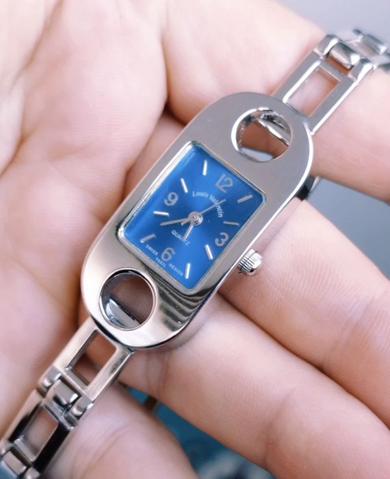 Ceas de damă Louis Valentin cu quartz, carcasă și curea din oțel inox