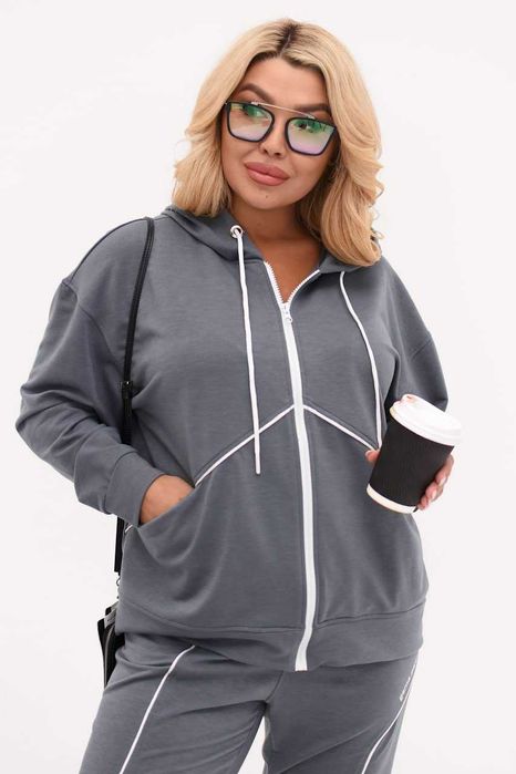 НОВ! Дамски Спортен Костюм, Анцуг! Големи Размери 4XL-5XL и 6XL-7XL