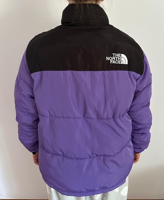 Geacă The North Face M mov-negru – călduroasă și stilată