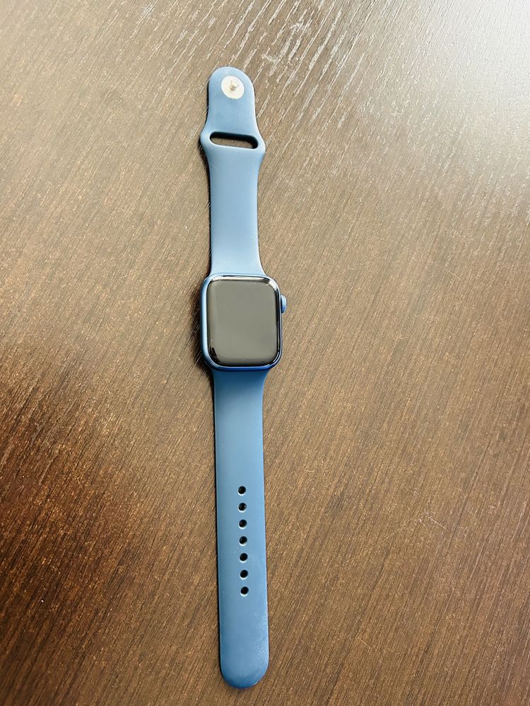 Apple Watch 7, GPS, Carcasa Blue Aluminium 41mm, Abyss Blue Sport Band