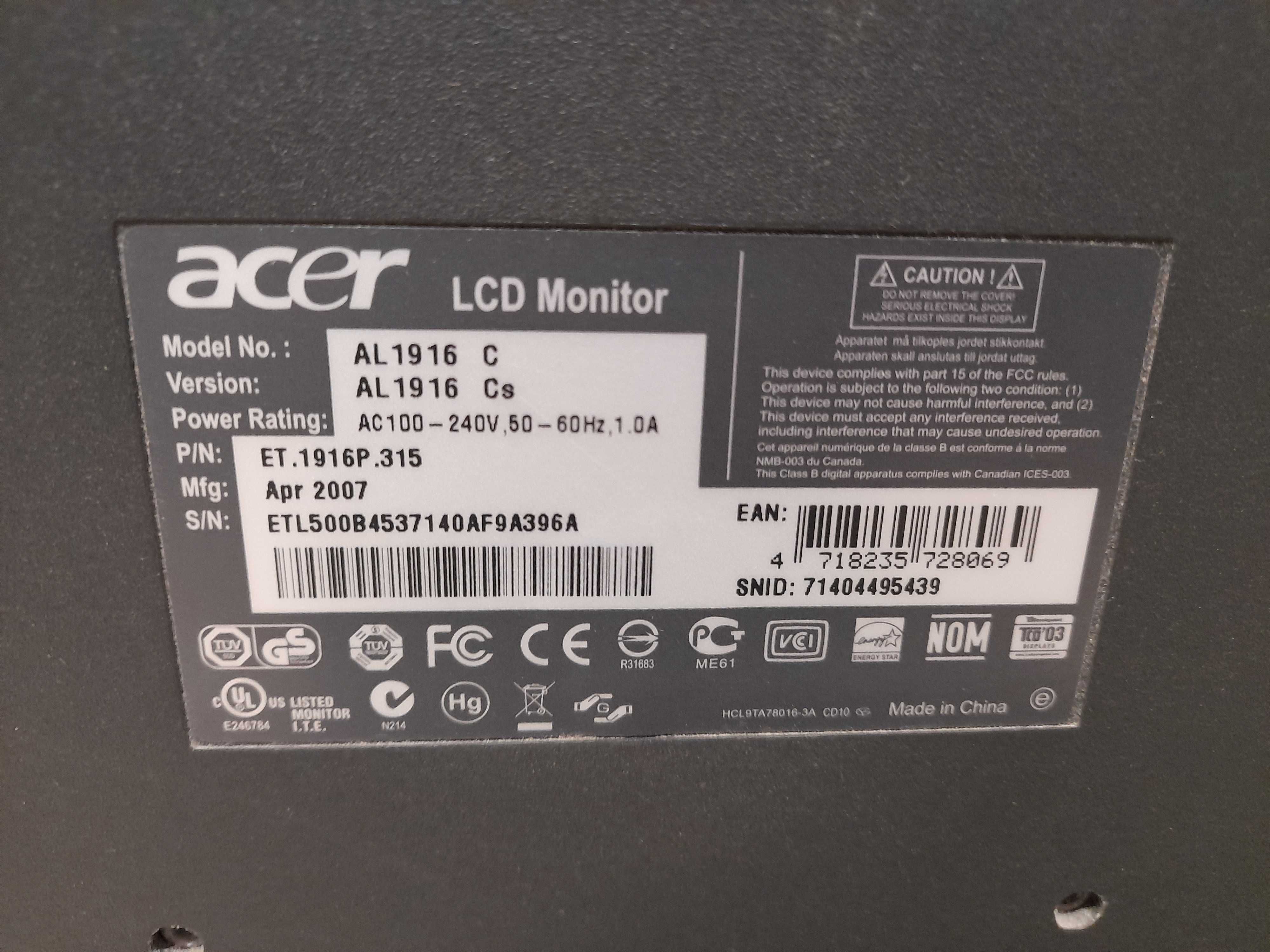 Monitor LCD pentru calculator