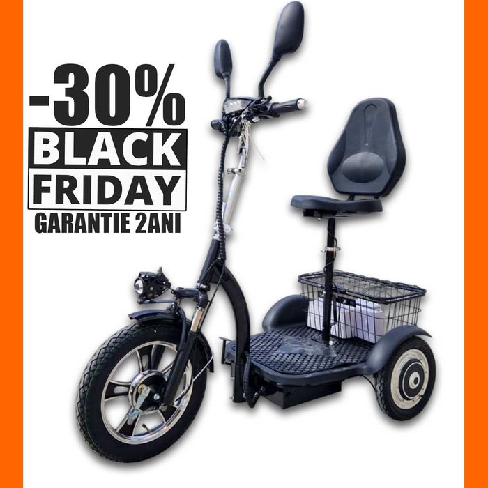 Triciclu electric mobilitate! -30% BLACK FRIDAY Livrare acasa garantie