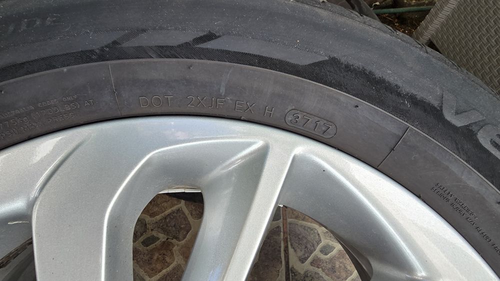 Jante aliaj Tucson 5x114,3 anvelope 225 60 R17 Hyundai