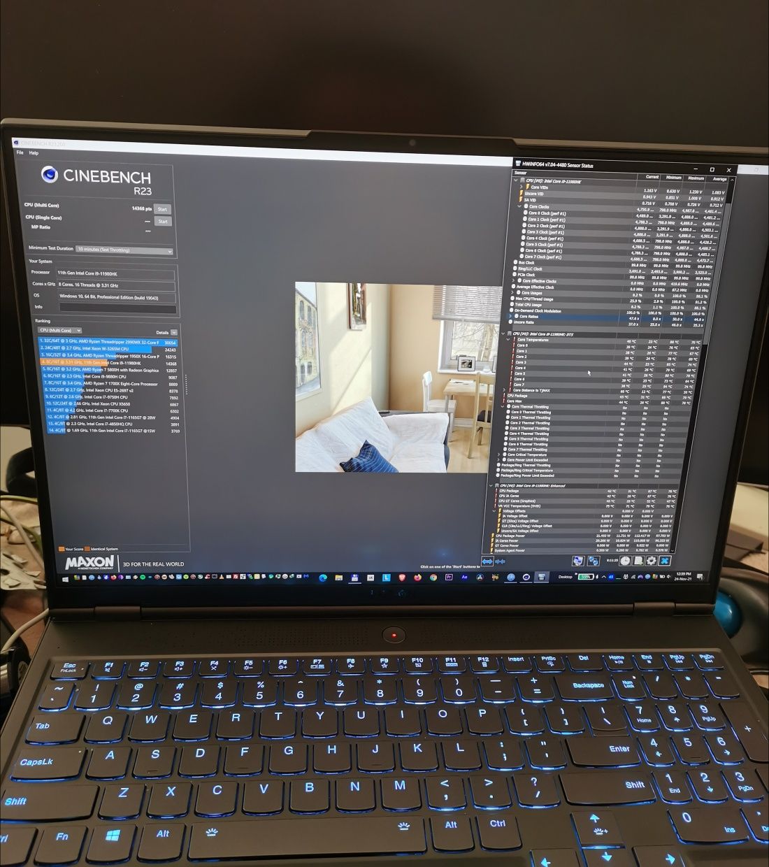 Laptop gaming Lenovo Legion 7 i9 32GB RTX 3080 16GB ca NOU