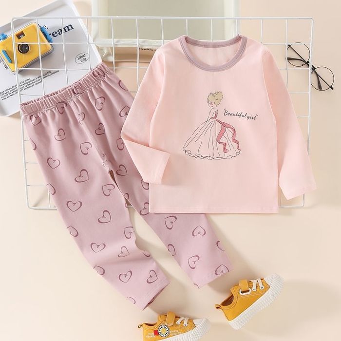 Домашний костюм, детская пижама для девочки.