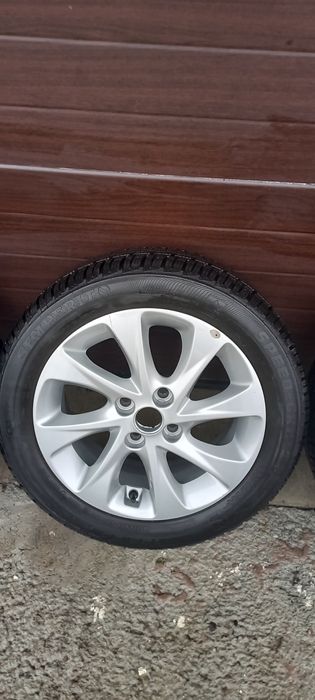 Jante aliaj originale 4x100 R15 6J Opel Corsa F anvelope iarna 185/55