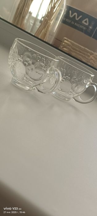 Кружки стеклянные