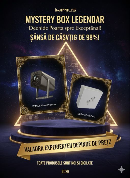 Mystery Box – produs garantat, șanse mari la premii valoroase