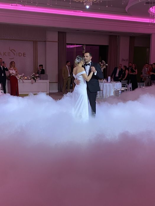 Fum greu dansul mirilor- gheata carbonica  -artificii vulcan- balonase