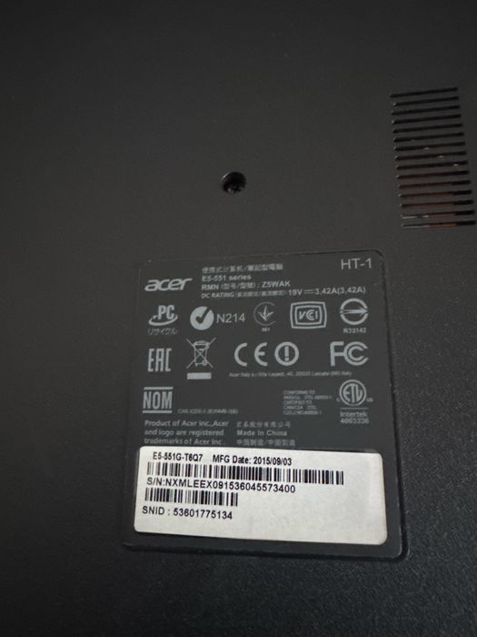 leptop acer ca nou