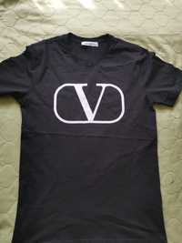 Тениска Valentino с нацепена щампа