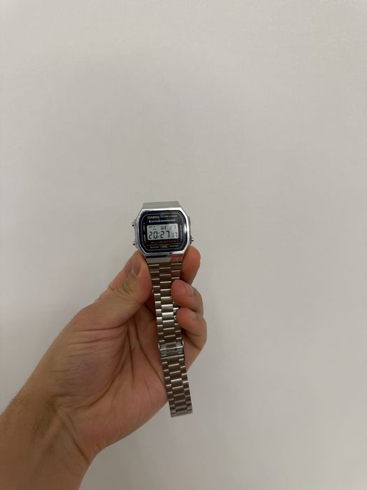 Casio A168WG-9 «золотые» оригинал + металлическая банка