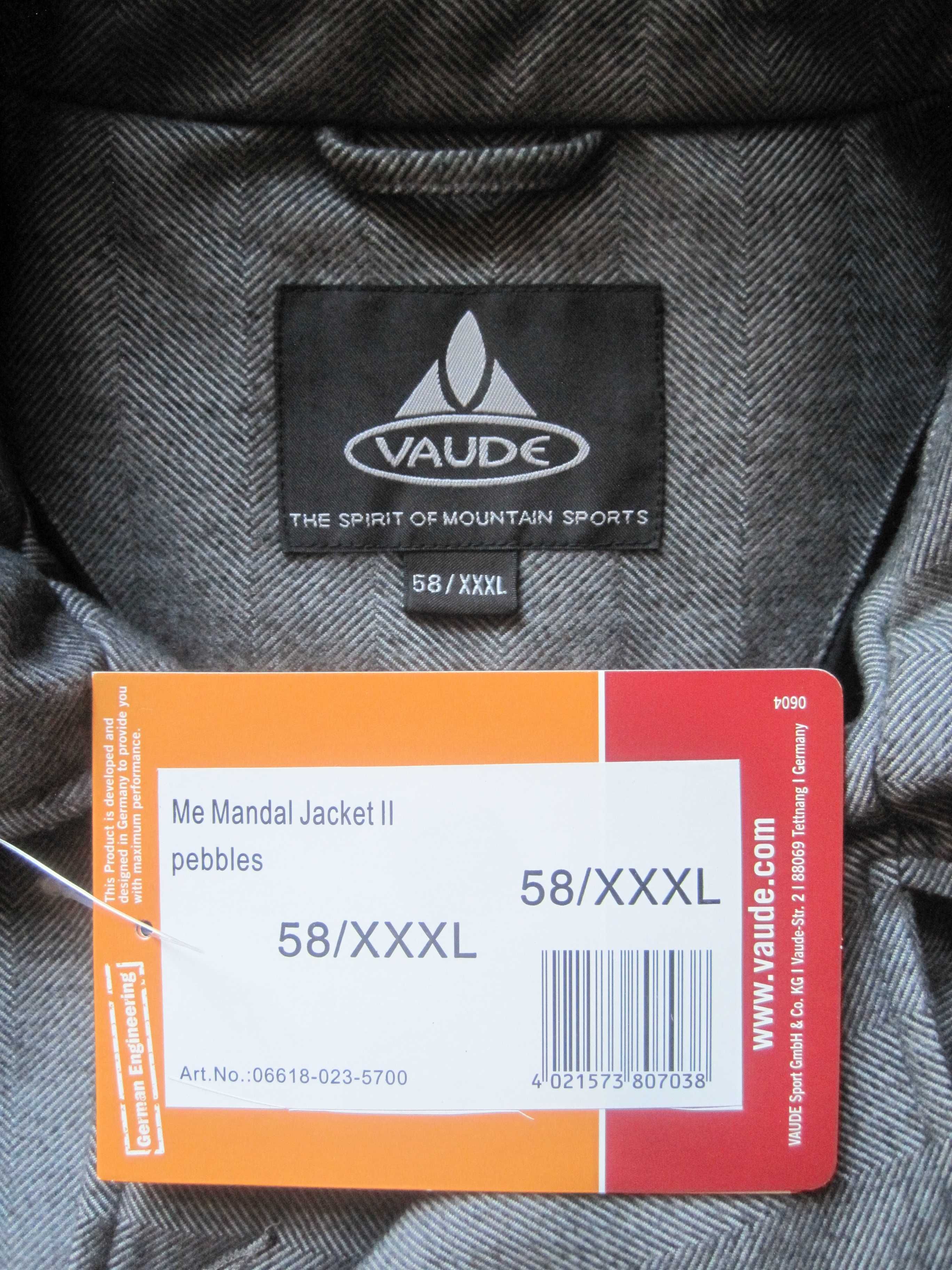 Jachetă Vaude Mandal II, pebbles, XXXL