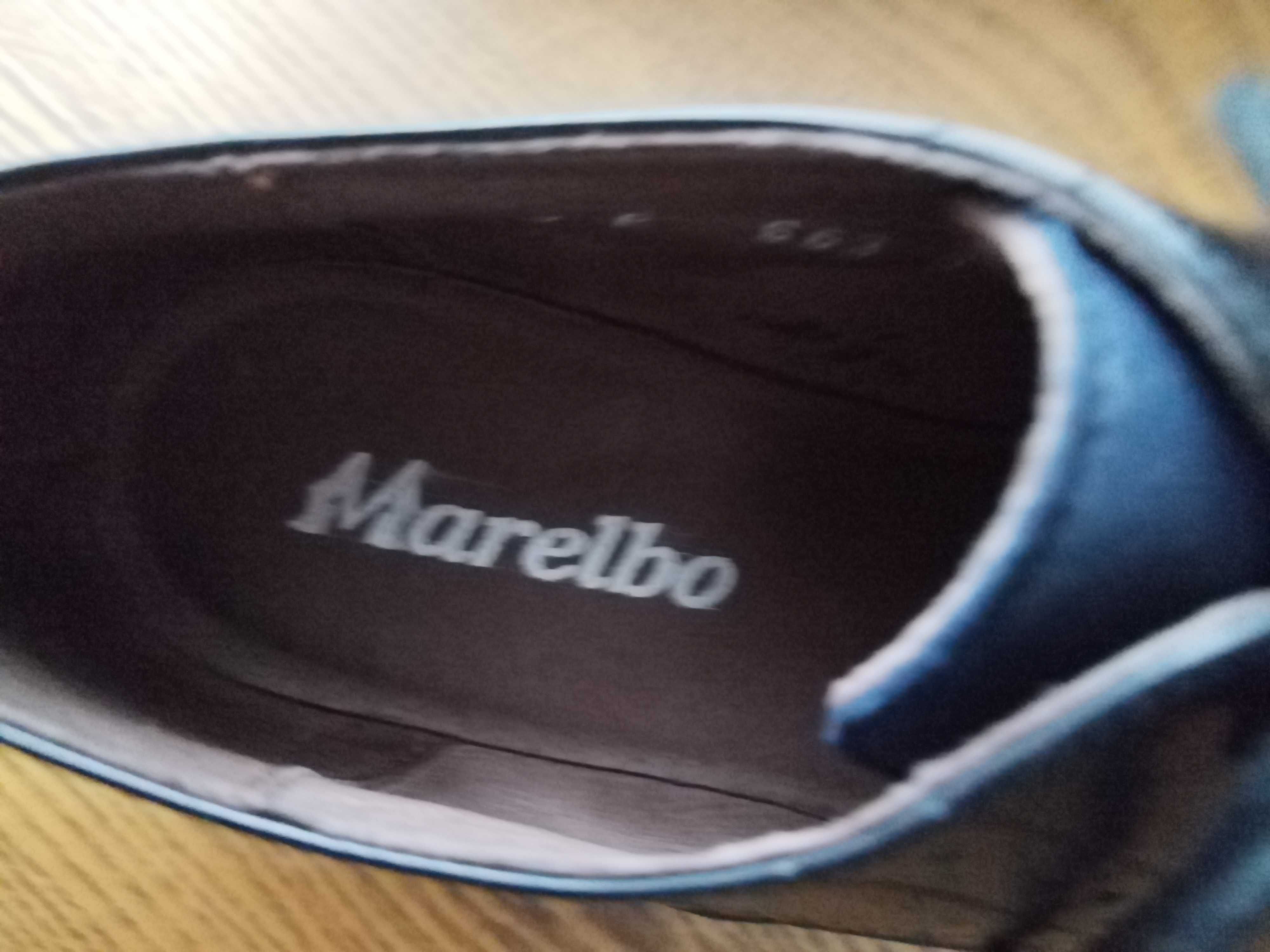 Pantofi din piele albastri Marelbo