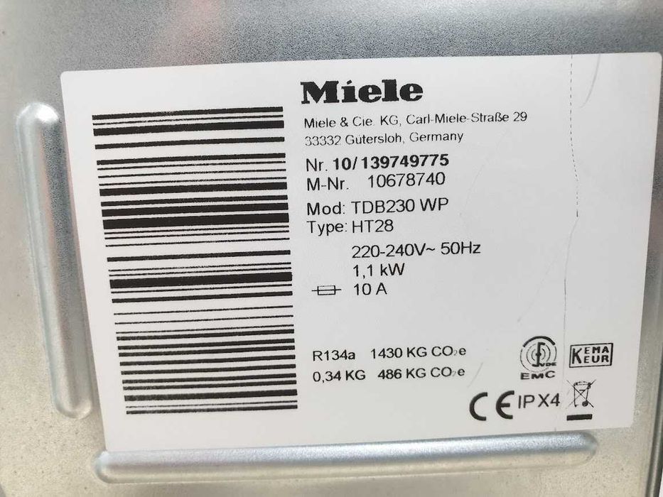 Miele Сушилня с Термопомпа Миеле 12м Гаранция