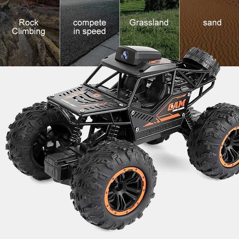 Masina off-road cu telecomanda si camera HD Masina RC Jeep Teren Greu