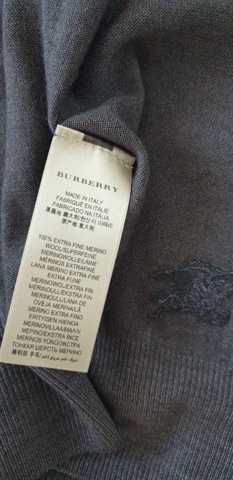 Burberry Extrafine Merino Wool Made in Italy Mens Size 2XL ОРИГИНАЛ!