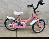 Vând bicicletă copii 4-6 ani, 16 inch, roz