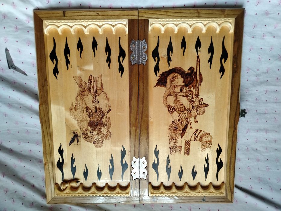 Шахматы нарды 3в1