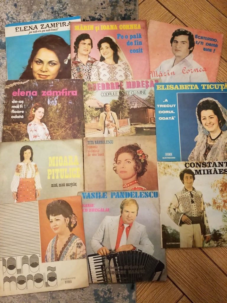 Discuri/ viniluri muzica populara. Gica Petrescu, Nelu Balasoiu, etc.