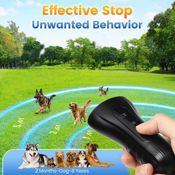 Dispozitiv Ultrasonic Anti-Lătrat Câini, Portabil