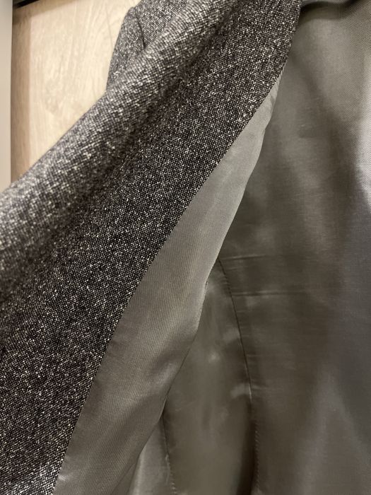 Сив фин вълнен костюм